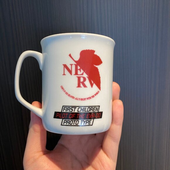 Vintage Anime 90s NERV Evangelion Rei Ayanami Mug - Picture 3 of 7